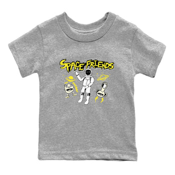 4s Vivid Sulfur shirt to match jordans Space Friends sneaker tees AJ4 Vivid Sulfur Streetwear Brand SNRT Sneaker Tees baby toddler Heather Grey 2 cotton Shirt