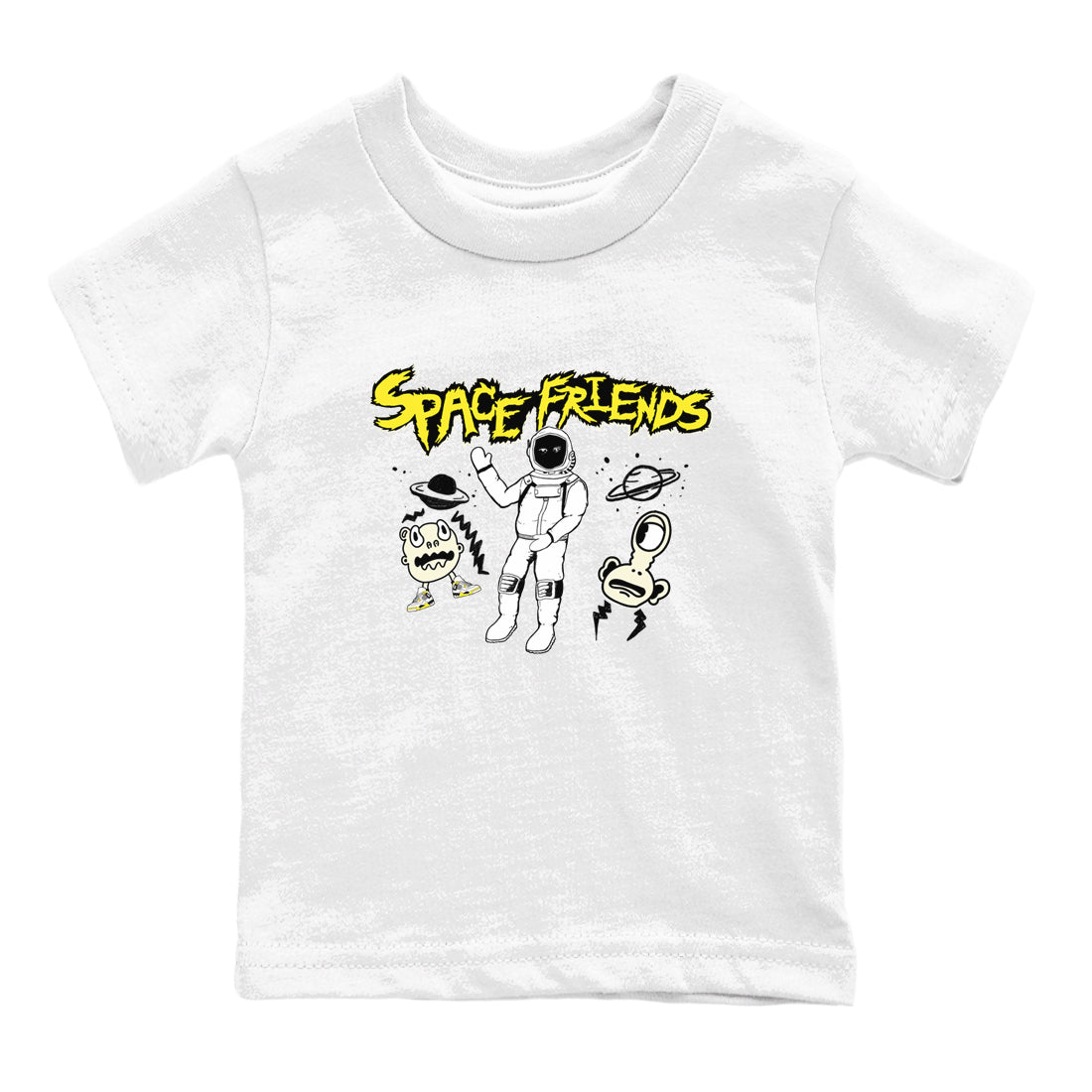 4s Vivid Sulfur shirt to match jordans Space Friends sneaker tees AJ4 Vivid Sulfur Streetwear Brand SNRT Sneaker Tees baby toddler White 2 cotton Shirt