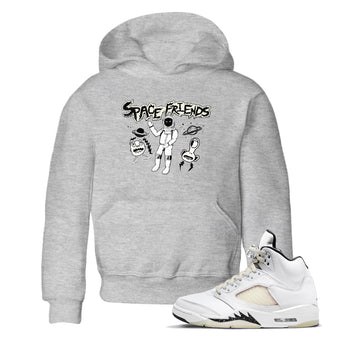 Air Jordan 5 Sail shirt to match jordans Space Friends sneaker tees Jordan 5 SE Sail Streetwear Brand SNRT Sneaker Tees baby toddler Heather Grey 1 cotton Shirt