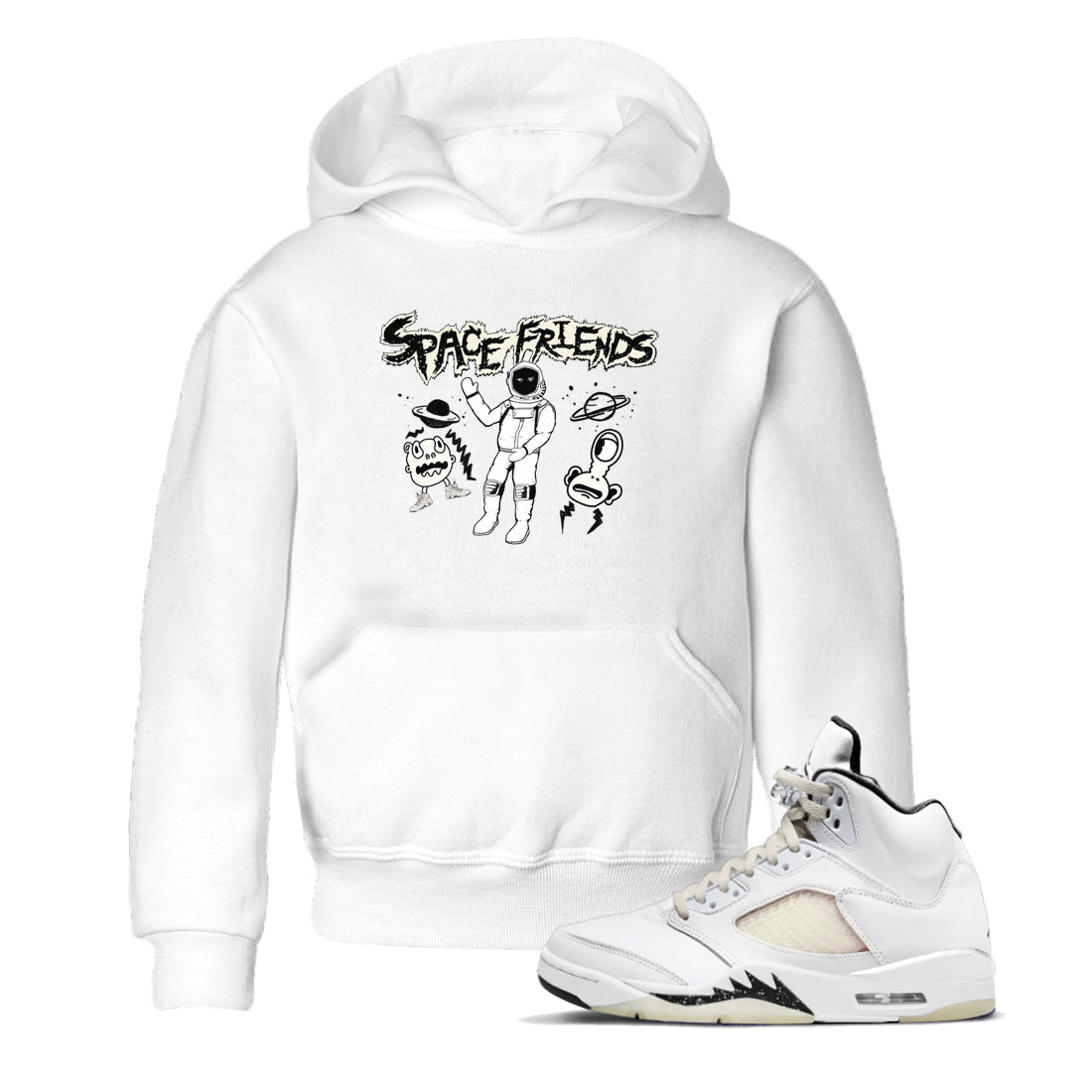 Air Jordan 5 Sail shirt to match jordans Space Friends sneaker tees Jordan 5 SE Sail Streetwear Brand SNRT Sneaker Tees baby toddler White 1 cotton Shirt