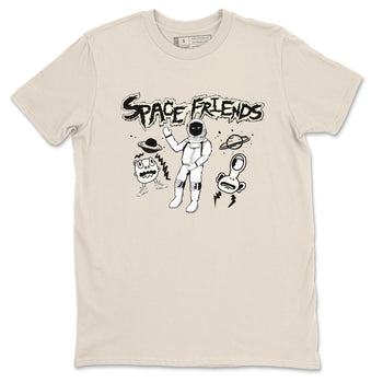 Air Jordan 5 Sail shirt to match jordans Space Friends sneaker tees Jordan 5 SE Sail Streetwear Brand SNRT Sneaker Tees unisex cotton Natural 2 crew neck shirt