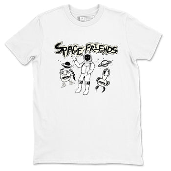Air Jordan 5 Sail shirt to match jordans Space Friends sneaker tees Jordan 5 SE Sail Streetwear Brand SNRT Sneaker Tees unisex cotton White 2 crew neck shirt