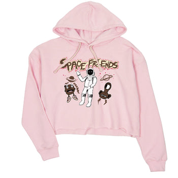Dunk Cacao Wow And Pink Foam shirts to match jordans Space Friends sneaker match tees Dunk Cacao Wow And Pink Foam SNRT Sneaker Tees streetwear brand Pink 2 crop tee