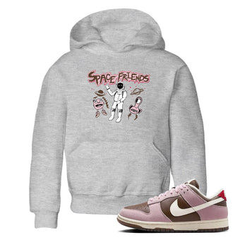 Dunk Cacao Wow And Pink Foam shirts to match jordans Space Friends sneaker match tees Dunk Cacao Wow And Pink Foam SNRT Sneaker Tees streetwear brand Baby and Youth Heather Grey 1 cotton tee