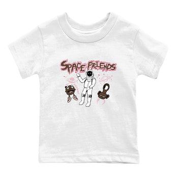 Dunk Cacao Wow And Pink Foam shirts to match jordans Space Friends sneaker match tees Dunk Cacao Wow And Pink Foam SNRT Sneaker Tees streetwear brand Baby and Youth White 2 cotton tee