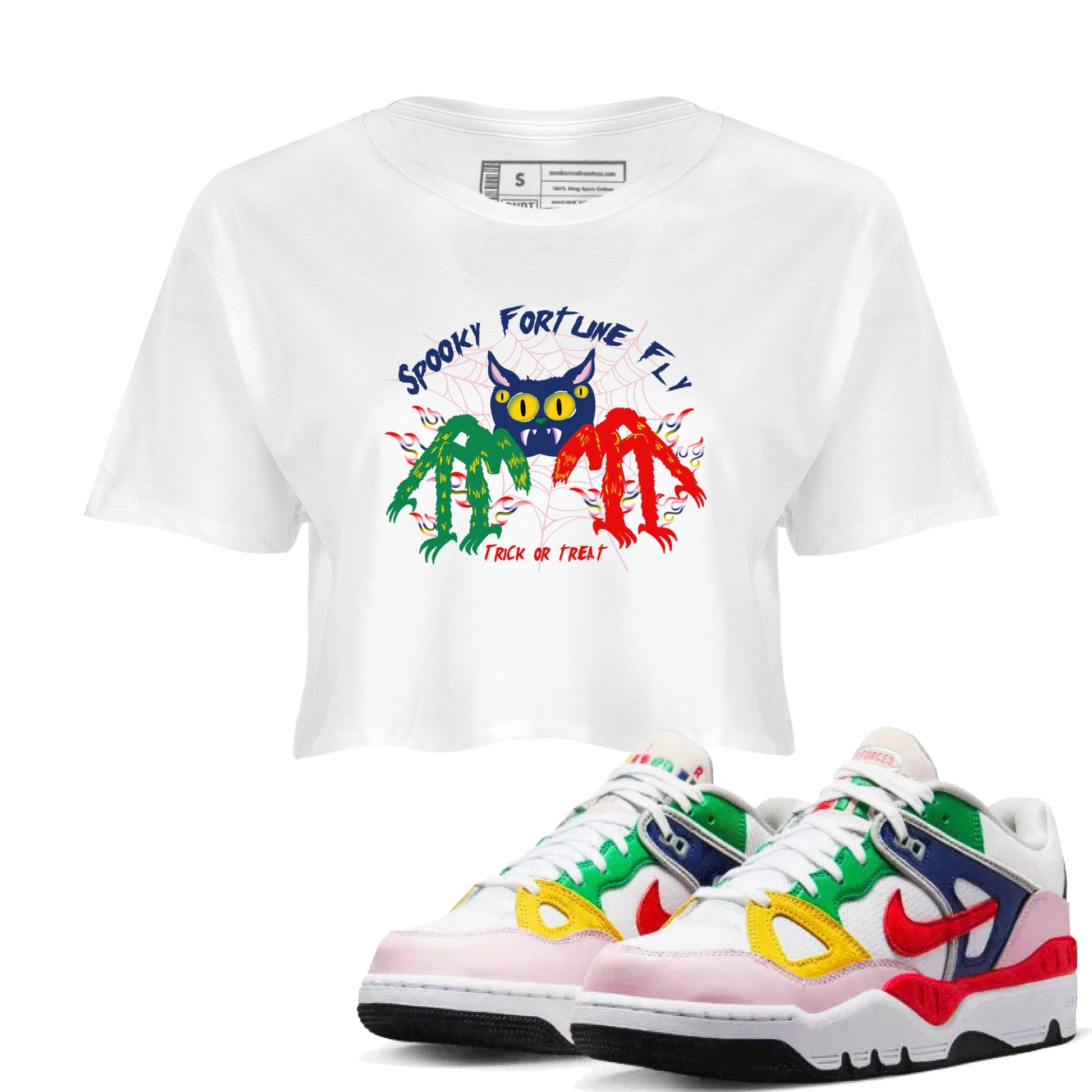 AF 3 Nigo shirtsto match jordans Spooky Fortune Fly sneaker match tees Air Force 3 Low x Nigo Blue Void and Tour Yellow match shoes to clothes SNRT Sneaker Tees unisex cotton White 1 crop tee