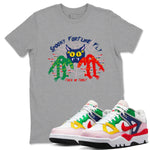 AF 3 Nigo shirtsto match jordans Spooky Fortune Fly sneaker match tees Air Force 3 Low x Nigo Blue Void and Tour Yellow match shoes to clothes SNRT Sneaker Tees unisex cotton Heather Grey 1 shirts