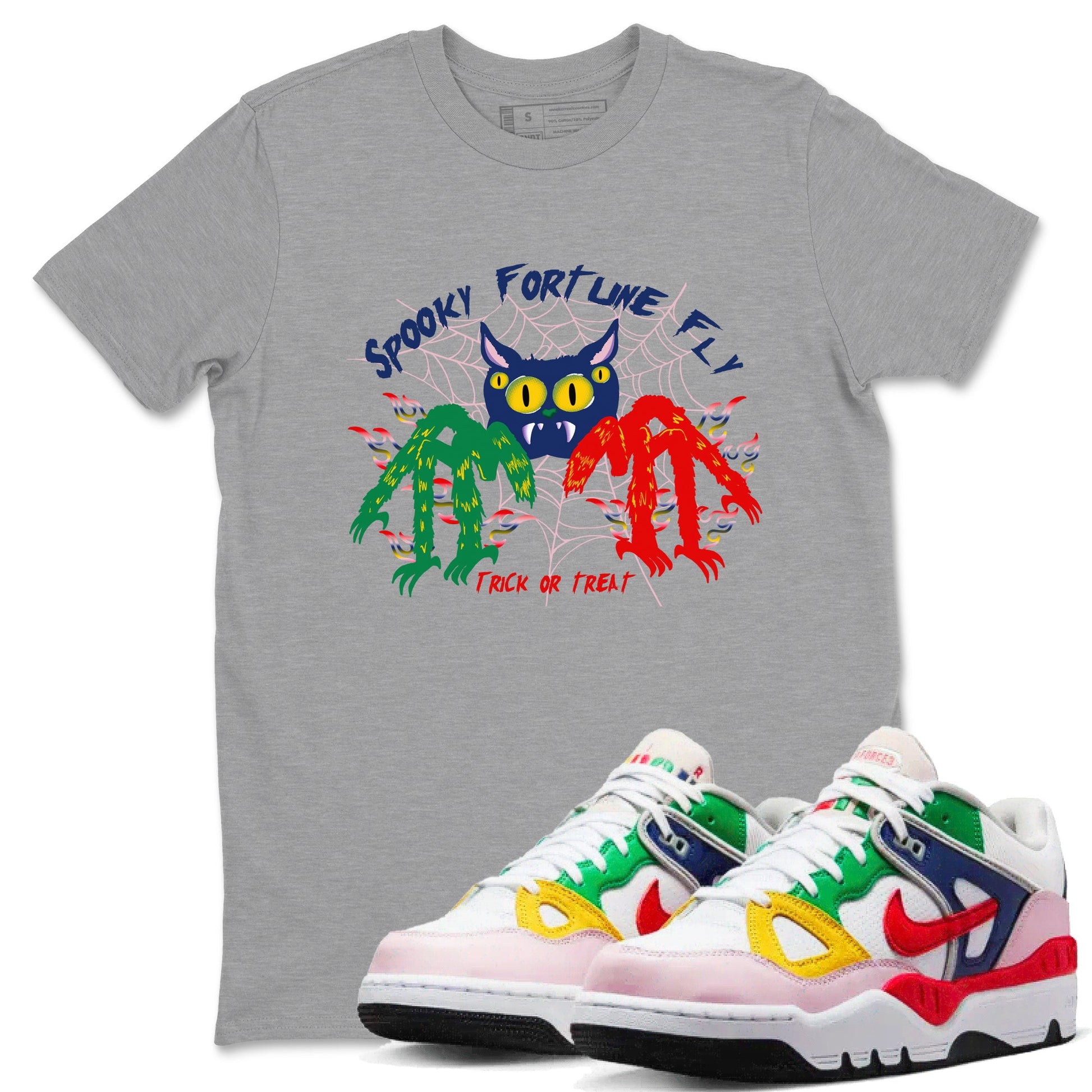 AF 3 Nigo shirtsto match jordans Spooky Fortune Fly sneaker match tees Air Force 3 Low x Nigo Blue Void and Tour Yellow match shoes to clothes SNRT Sneaker Tees unisex cotton Heather Grey 1 shirts