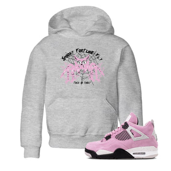 4s Retro Orchid shirts to match jordans Spooky Fortune Fly sneaker match tees Air Jordan 4 WMNS Orchid match shoes to clothes SNRT Sneaker Tees Youth Baby Heather Grey 1 tee