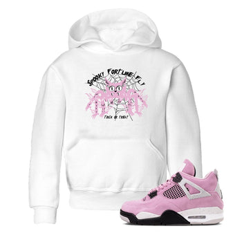 4s Retro Orchid shirts to match jordans Spooky Fortune Fly sneaker match tees Air Jordan 4 WMNS Orchid match shoes to clothes SNRT Sneaker Tees Youth Baby White 1 tee