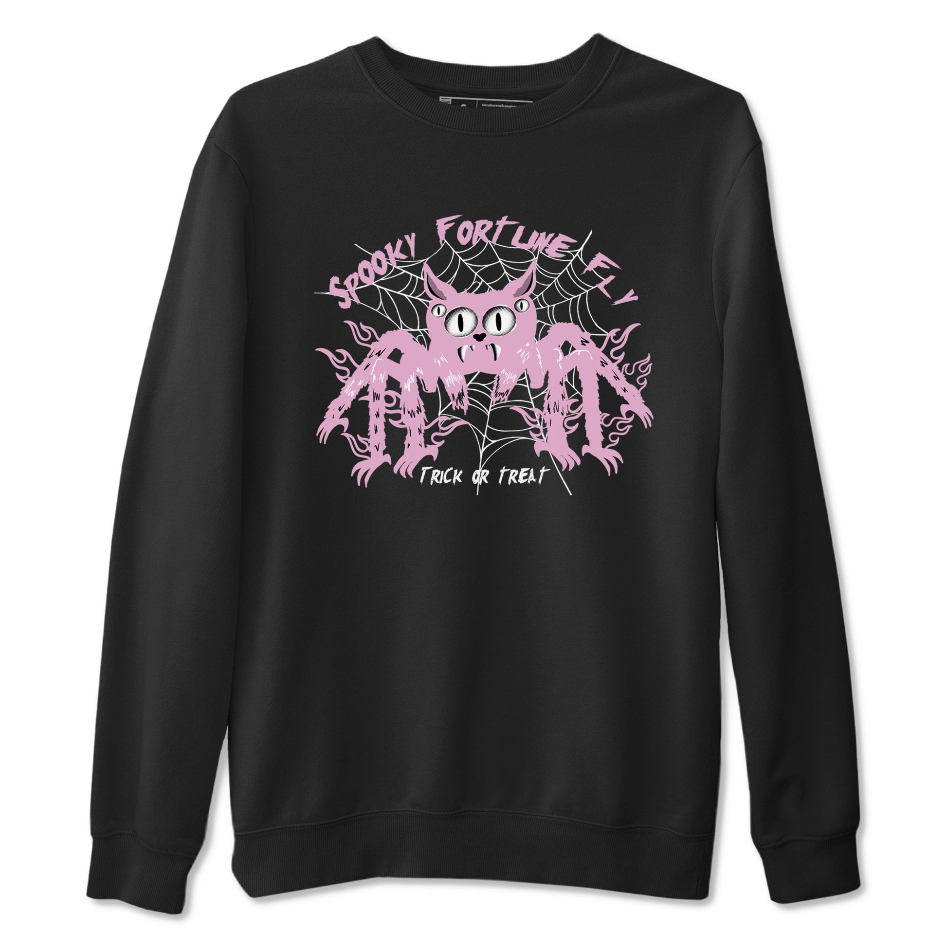 4s Retro Orchid shirts to match jordans Spooky Fortune Fly sneaker match tees Air Jordan 4 WMNS Orchid match shoes to clothes SNRT Sneaker Tees unisex cotton Black 2 shirts