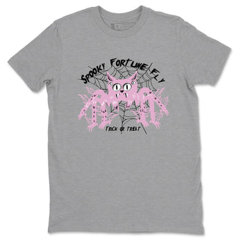 4s Retro Orchid shirts to match jordans Spooky Fortune Fly sneaker match tees Air Jordan 4 WMNS Orchid match shoes to clothes SNRT Sneaker Tees unisex cotton Heather Grey 2 shirts