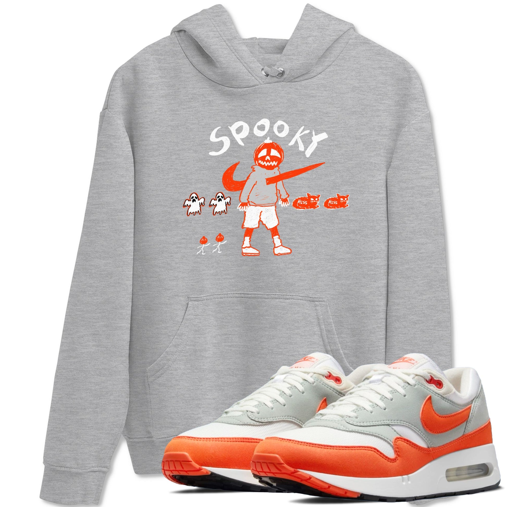 Air Max 1 OG '86 'Summit White and Cosmic Clay shirts to match jordans Spooky Pumpkin sneaker match tees Air Max 1 Cosmic Clay match shoes to clothes SNRT Sneaker Tees unisex cotton Heather Grey 1 shirts