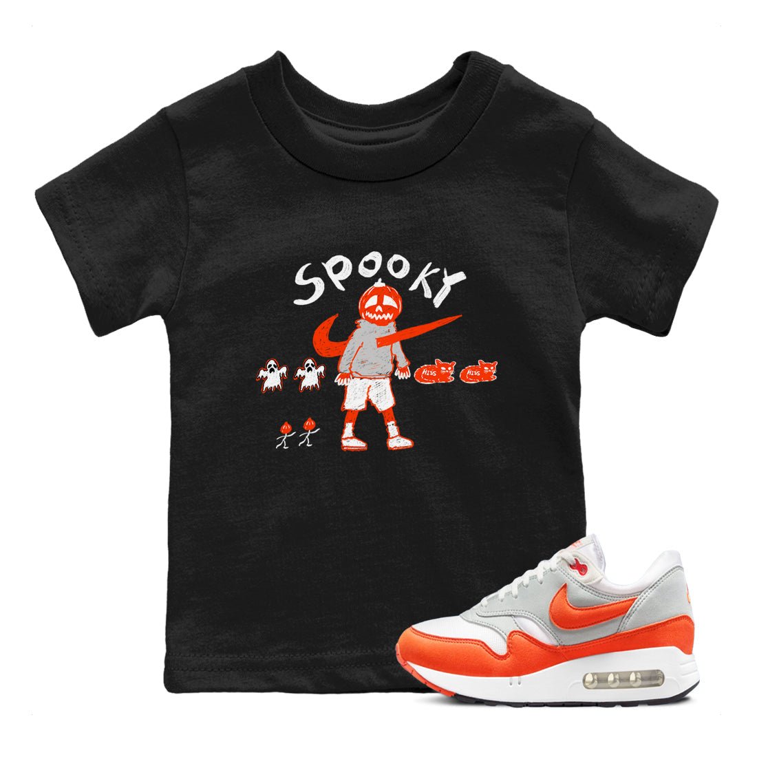 Air Max 1 OG '86 'Summit White and Cosmic Clay shirts to match jordans Spooky Pumpkin sneaker match tees Air Max 1 Cosmic Clay match shoes to clothes SNRT Sneaker Tees Youth Baby Black 1 tee
