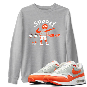 Air Max 1 OG '86 'Summit White and Cosmic Clay shirts to match jordans Spooky Pumpkin sneaker match tees Air Max 1 Cosmic Clay match shoes to clothes SNRT Sneaker Tees unisex cotton Heather Grey 1 shirts