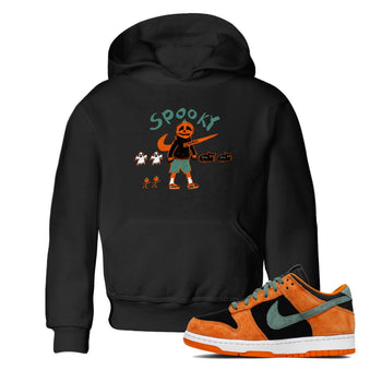 Dunk Low Ceramic shirts to match jordans Spooky Pumpkin unique Halloween sneaker tee Dunk Ceramic match shoes to clothes SNRT Sneaker Tees Youth Baby Black 1 tee