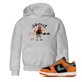 Dunk Low Ceramic shirts to match jordans Spooky Pumpkin unique Halloween sneaker tee Dunk Ceramic match shoes to clothes SNRT Sneaker Tees Youth Baby Heather Grey 1 tee