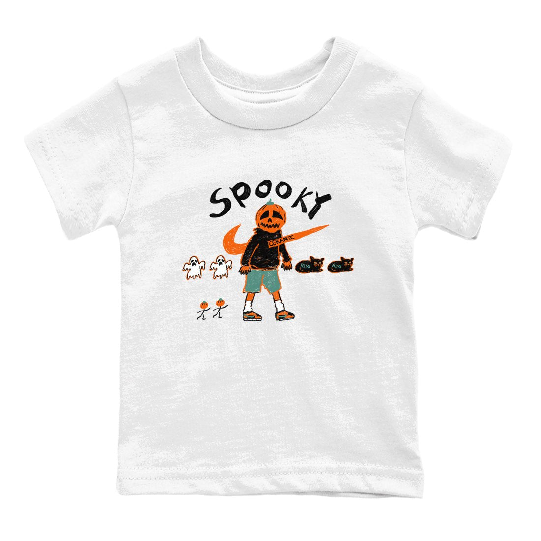 Dunk Low Ceramic shirts to match jordans Spooky Pumpkin unique Halloween sneaker tee Dunk Ceramic match shoes to clothes SNRT Sneaker Tees Youth Baby White 2 tee