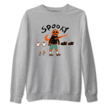 Dunk Low Ceramic shirts to match jordans Spooky Pumpkin unique Halloween sneaker tee Dunk Ceramic match shoes to clothes SNRT Sneaker Tees unisex cotton Heather Grey 2 shirts