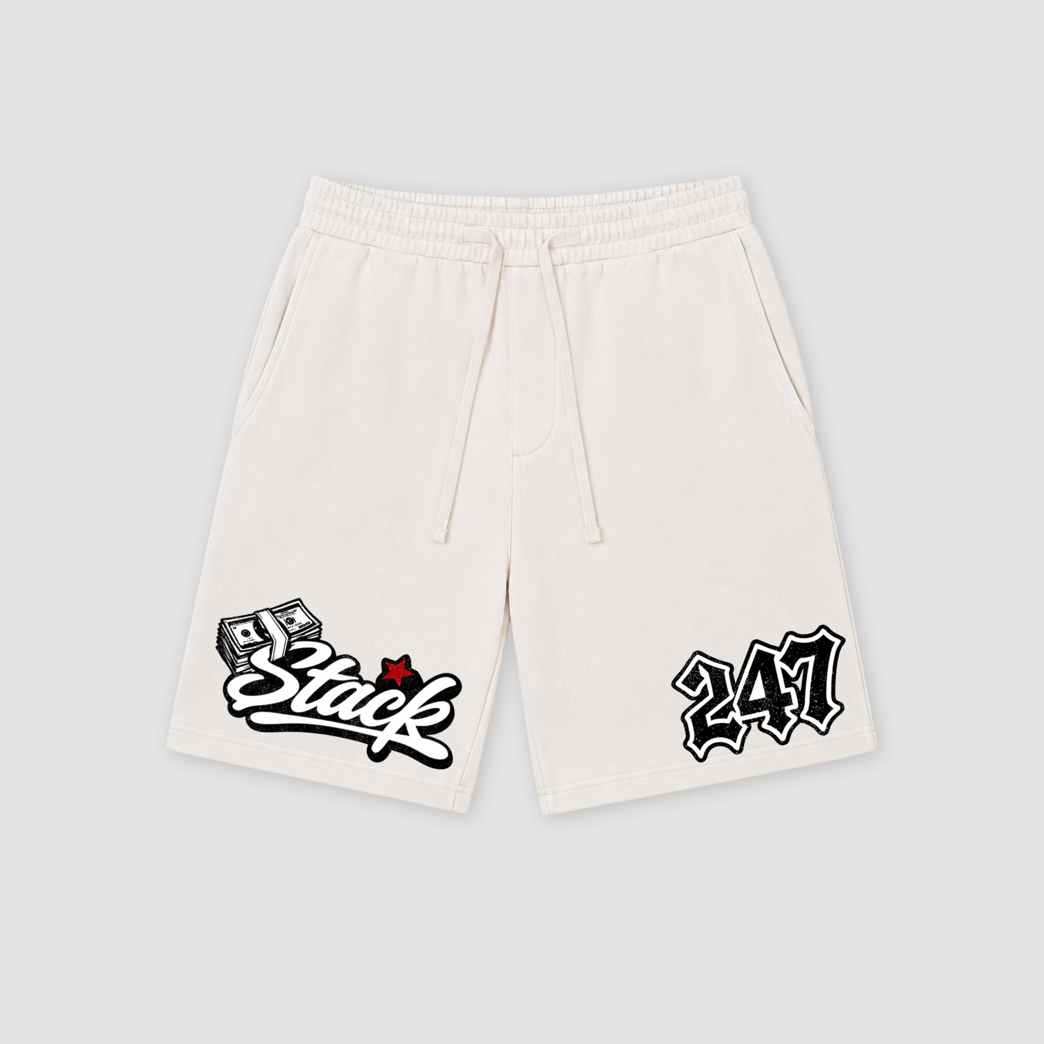The Stack 247 graphic fleece shorts deliver a relaxed streetwear look with premium fleece comfort and bold graphic details, designed to match the Air Jordan 9 True Red and complete your sneaker rotation.