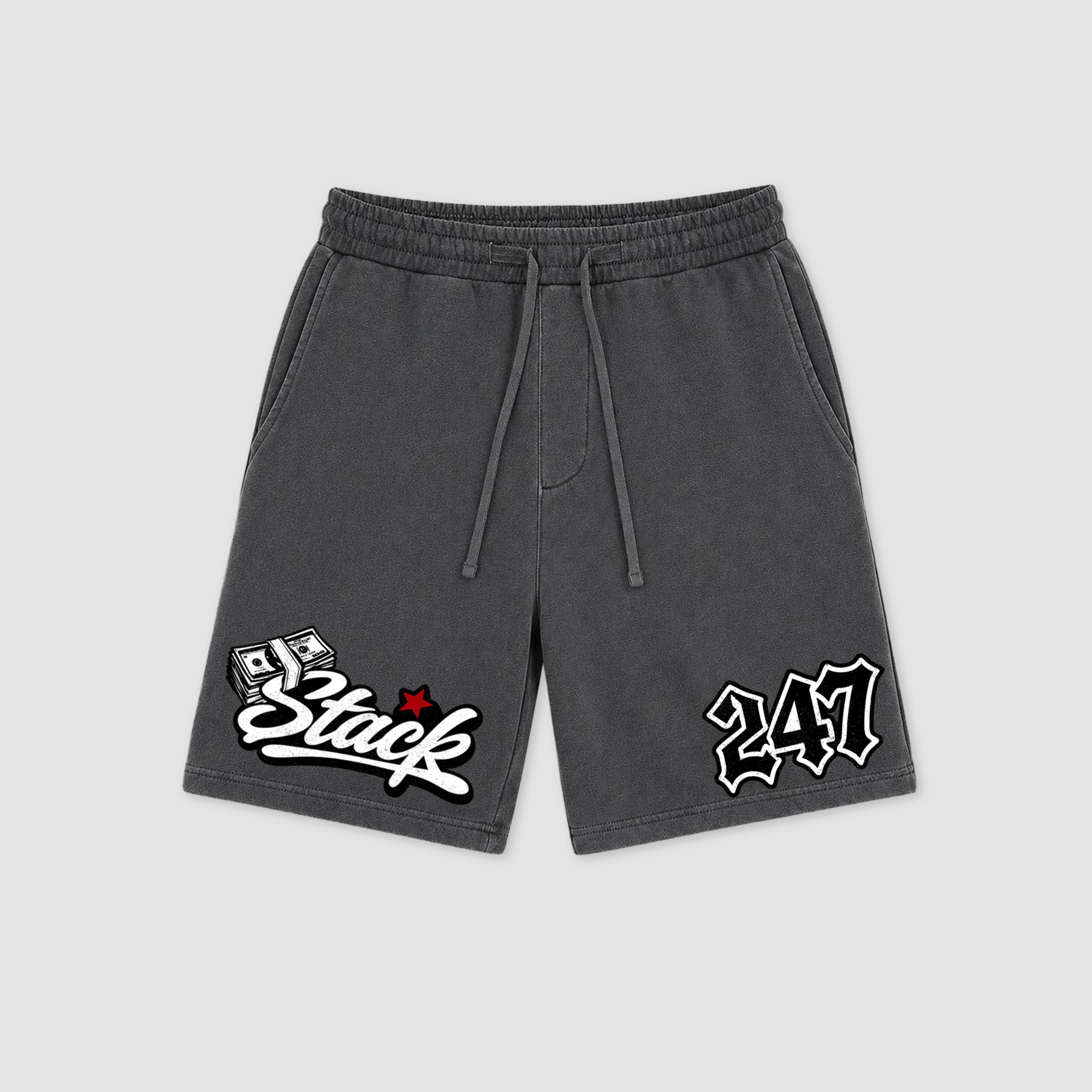 The Stack 247 graphic fleece shorts deliver a relaxed streetwear look with premium fleece comfort and bold graphic details, designed to match the Air Jordan 9 True Red and complete your sneaker rotation.