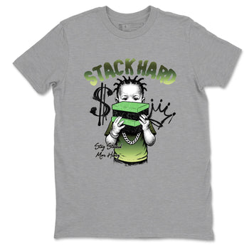 Best Christmas gifts for sneakerheads - Sneaker Tees To Match Air Foamposite One Pine Green Sneakers – Stack Hard Tee Heather Grey 2