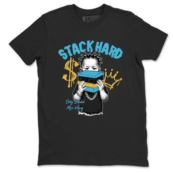 Sneaker match tees – Sneaker Tees To Match Air Jordan 11 Gamma Shoes – Stack Hard Tee Black 2