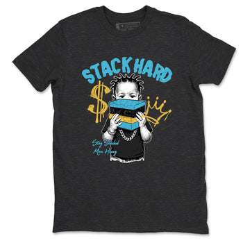 Sneaker match tees – Sneaker Tees To Match Air Jordan 11 Gamma Shoes – Stack Hard Tee Charcoal Heather 2