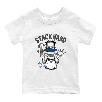 Sneaker match tees – Sneaker Tees To Match Air Jordan 9 Flint Grey Shoes – Stack Hard Kids T-Shirt White 2