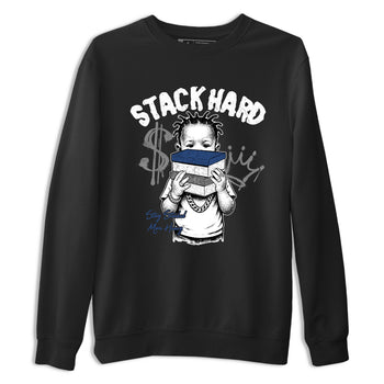 Sneaker match tees – Sneaker Tees To Match Air Jordan 9 Flint Grey Shoes – Stack Hard Tee Black 2