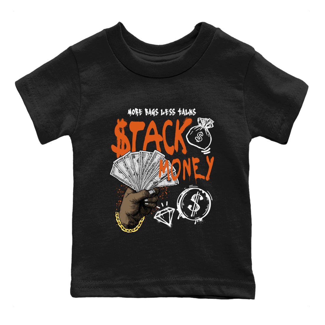 1s Shattered Backboard shirts to match jordans Stack Money sneaker match tees Air Jordan 1 Retro High OG Shattered Backboard match shoes to clothes SNRT Sneaker Tees Youth Baby Black 2 tee