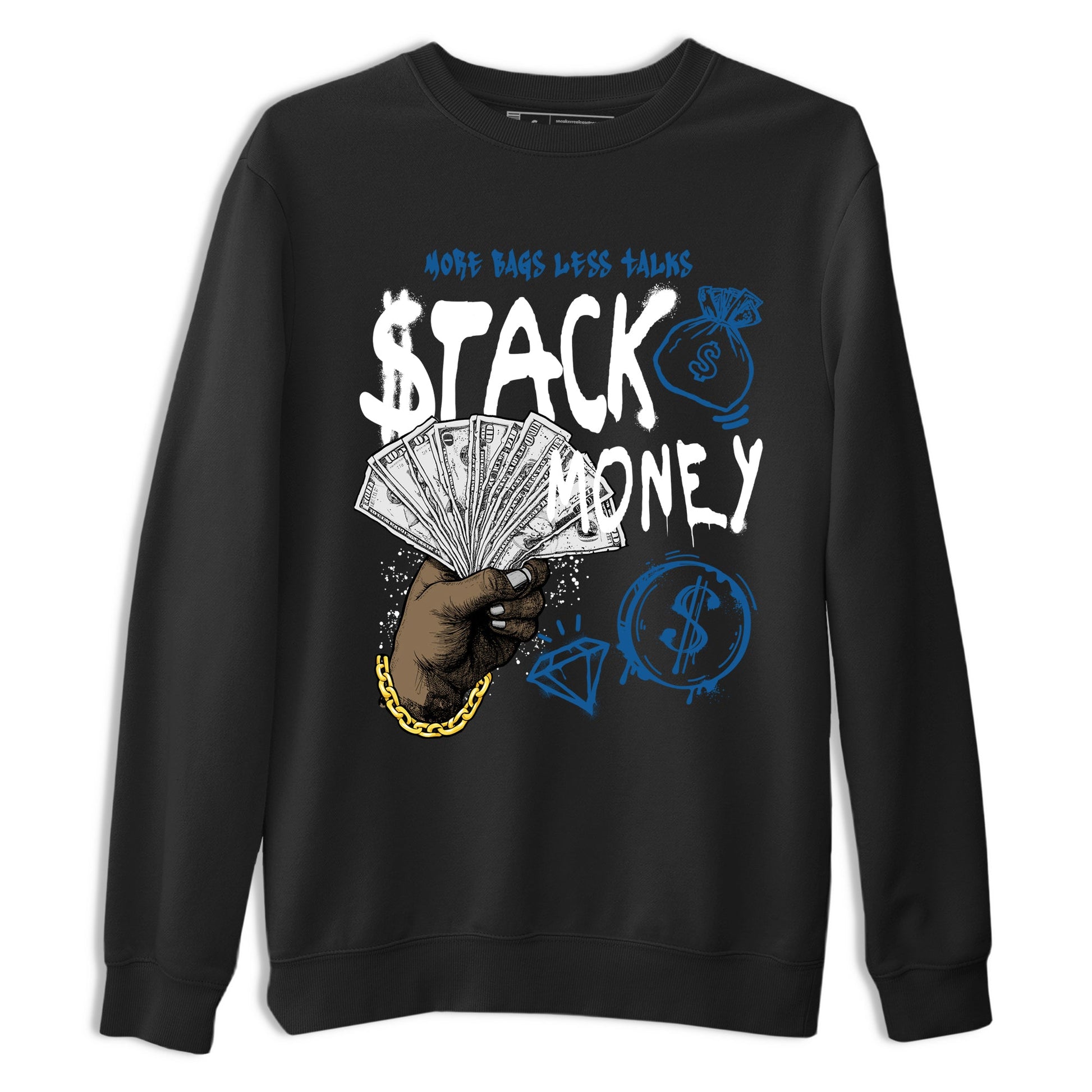 Sneaker Threads – Sneaker Threads To Match Air Jordan 1 Travis Scott Fragment Shoes – Stack Money Tee Black 2