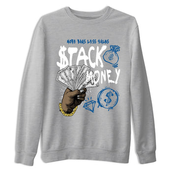 Sneaker Threads – Sneaker Threads To Match Air Jordan 1 Travis Scott Fragment Shoes – Stack Money Tee Heather Grey 2