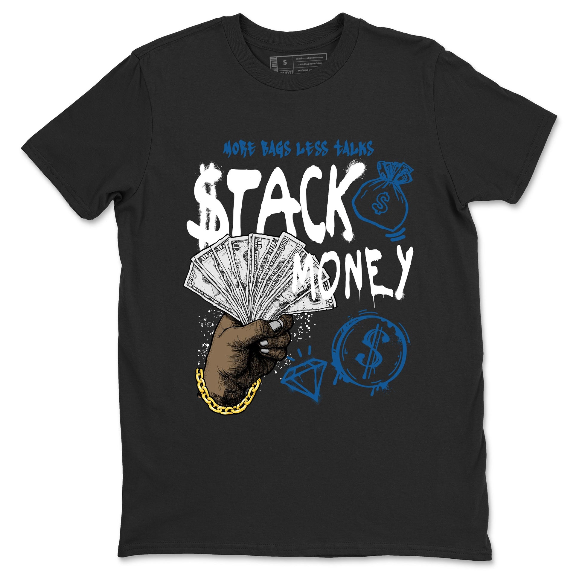 Sneaker Threads – Sneaker Threads To Match Air Jordan 1 Travis Scott Fragment Shoes – Stack Money Tee Black 2