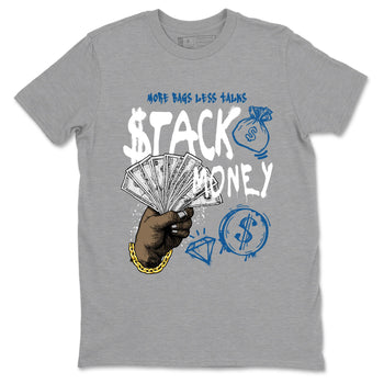 Sneaker Threads – Sneaker Threads To Match Air Jordan 1 Travis Scott Fragment Shoes – Stack Money Tee Heather Grey 2