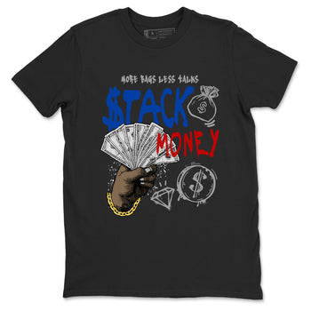 Sneaker match tees – Sneaker Tees To Match Air Jordan 4 Rare Air Shoes – Stack Money Tee Black 2