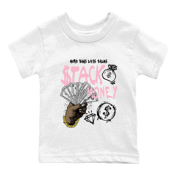 Sneaker match tees – Sneaker Tees To Match Air Jordan 5 35th Anniversary Shoes – Stack Money Kids T-Shirt White 2