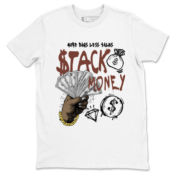 Sneaker match tees – Sneaker Tees To Match Dunk Low Football Shoes – Stack Money Tee White 2