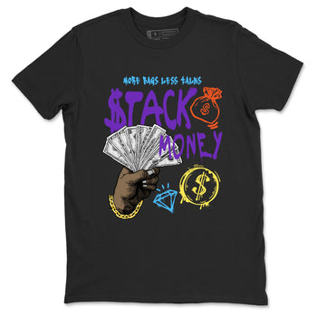 Sneaker Threads – Sneaker Tees To Match New Balance 9060 Prism Purple – Stack Money Graphic Tee Black 2. Perfect for Jordan releases 2025 colorways.