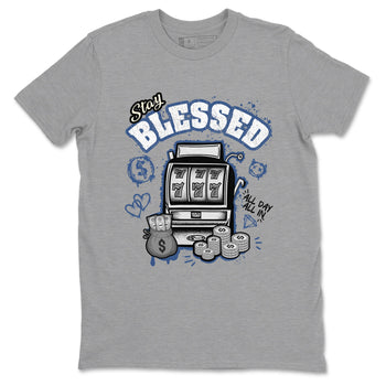 3s For The Love to match jordans Stay Blessed sneaker match tees A Ma Maniere For The Love match shoes to clothes SNRT Sneaker Tees unisex cotton Heather Grey 2 shirts