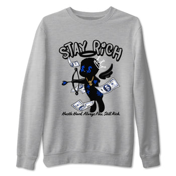Air Foamposite One Royal shirts to match jordans Stay Rich sneaker match tees Foams One Royal match shoes to clothes SNRT Sneaker Tees unisex cotton Heather Grey 2 shirts