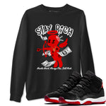 11s Bred Velvet shirts to match jordans Stay Rich sneaker match tees Air Jordan 11 Retro Bred Velvet match shoes to clothes SNRT Sneaker Tees unisex cotton Black 1 shirts