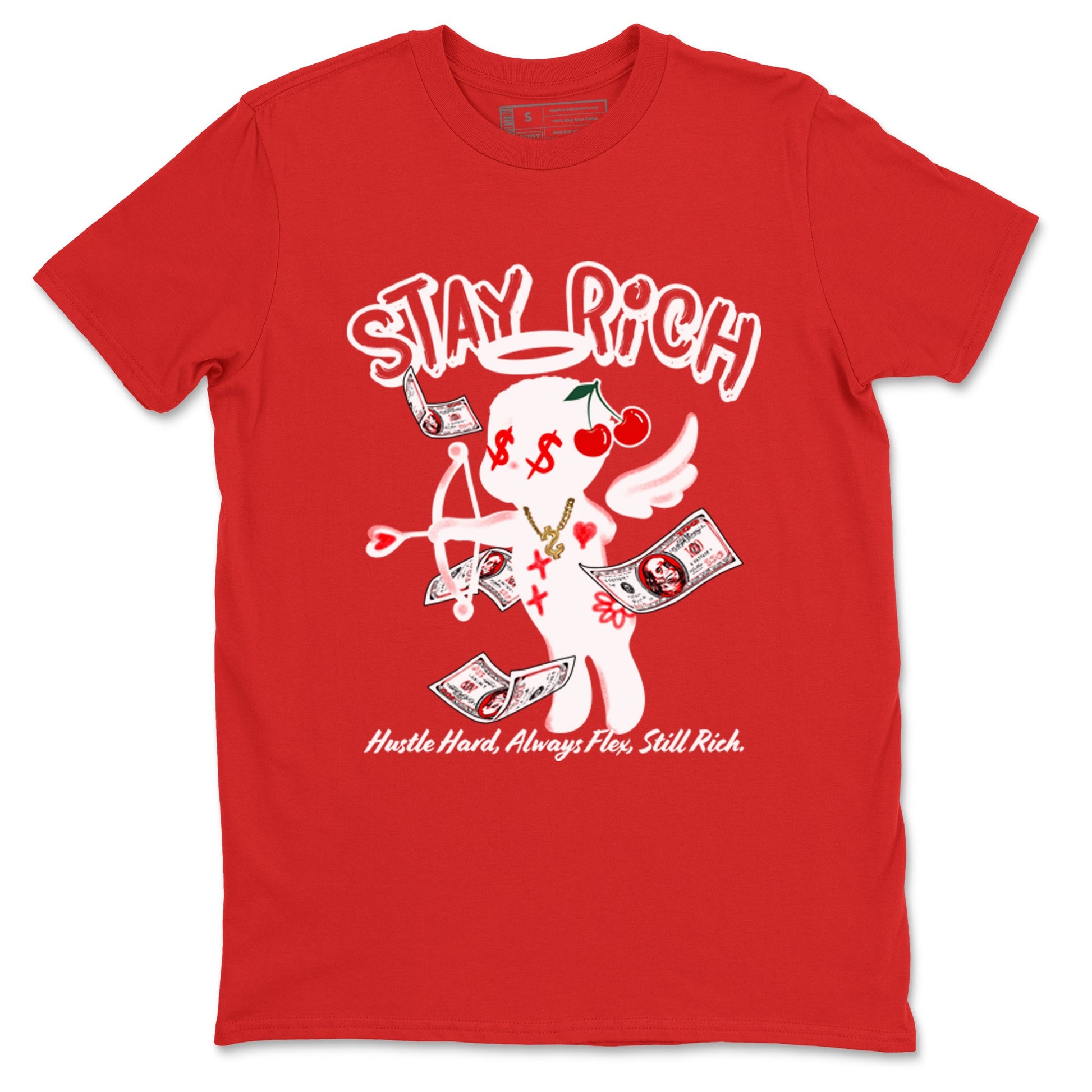 11s Cherry shirts to match jordans Stay Rich sneaker match tees Air Jordan 11 Retro Cherry match shoes to clothes SNRT Sneaker Tees unisex cotton Red 2 shirts