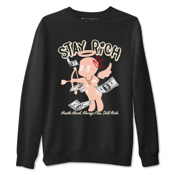 3s Valentines Day shirts to match jordans Stay Rich best t shirts to wear with jordans Air Jordan 3 Valentines Day match shoes to clothes SNRT Sneaker Tees unisex cotton Black 2 shirts