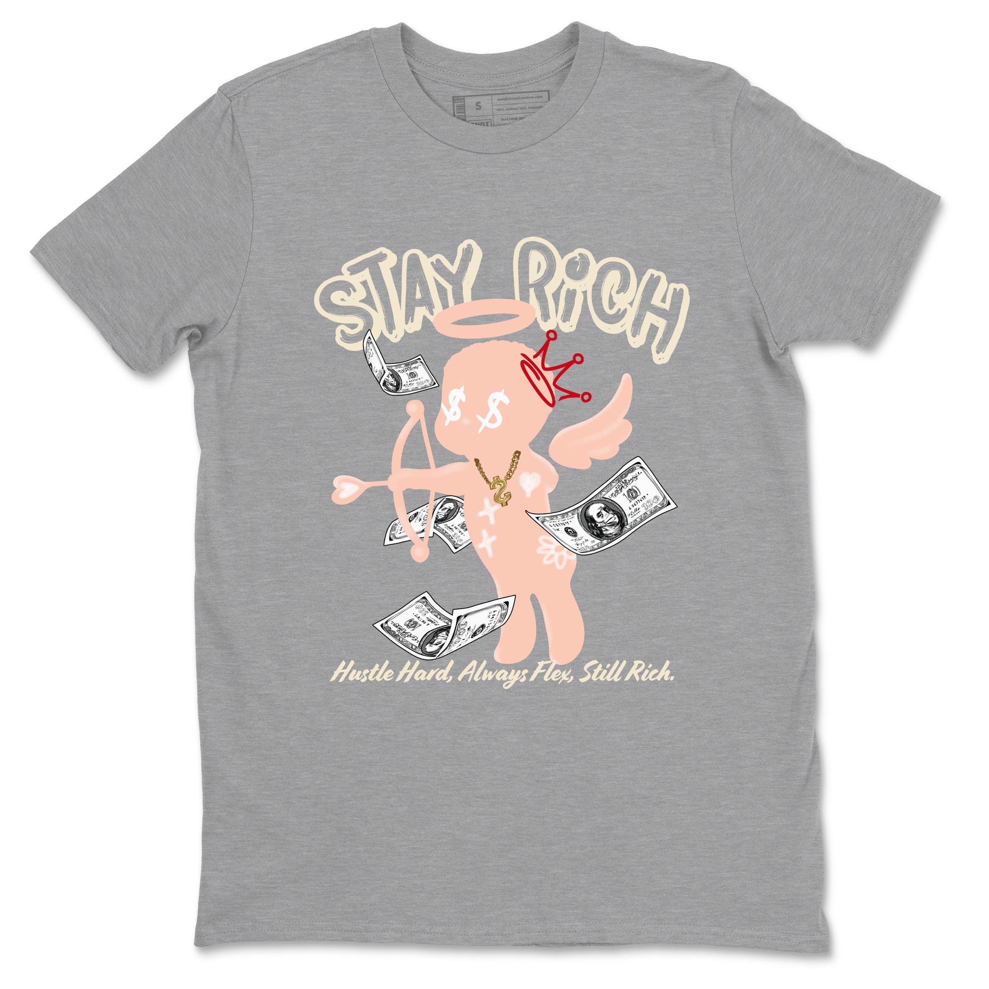 3s Valentines Day shirts to match jordans Stay Rich best t shirts to wear with jordans Air Jordan 3 Valentines Day match shoes to clothes SNRT Sneaker Tees unisex cotton Heather Grey 2 shirts