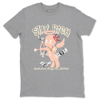 3s Valentines Day shirts to match jordans Stay Rich best t shirts to wear with jordans Air Jordan 3 Valentines Day match shoes to clothes SNRT Sneaker Tees unisex cotton Heather Grey 2 shirts