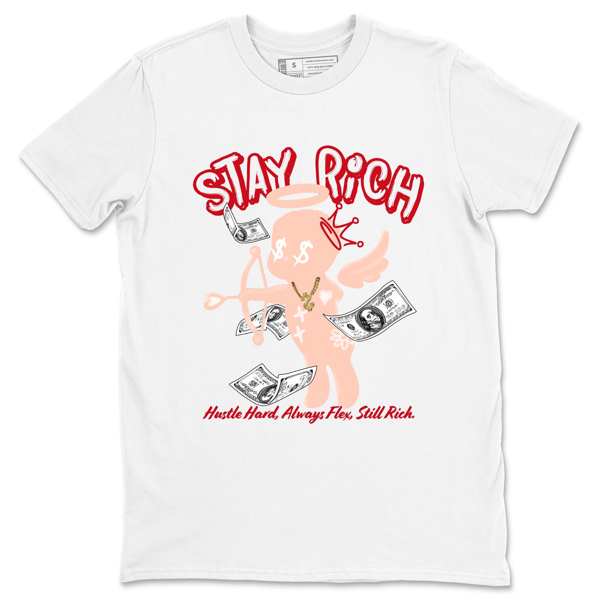 3s Valentines Day shirts to match jordans Stay Rich best t shirts to wear with jordans Air Jordan 3 Valentines Day match shoes to clothes SNRT Sneaker Tees unisex cotton White 2 shirts