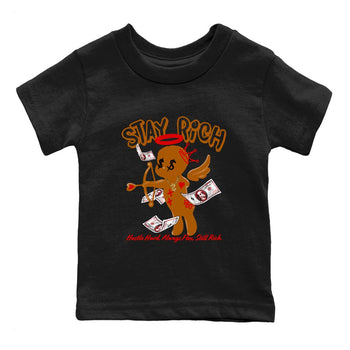 5s Archaeo Brown shirts to match jordans Stay Rich sneaker match tees Air Jordan 5 Archaeo Brown match shoes to clothes SNRT Sneaker Tees Youth Baby Black 2 tee