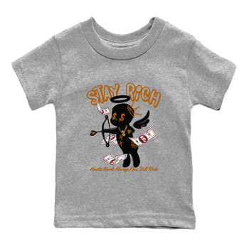 5s Archaeo Brown shirts to match jordans Stay Rich sneaker match tees Air Jordan 5 Archaeo Brown match shoes to clothes SNRT Sneaker Tees Youth Baby Heather Grey 2 tee