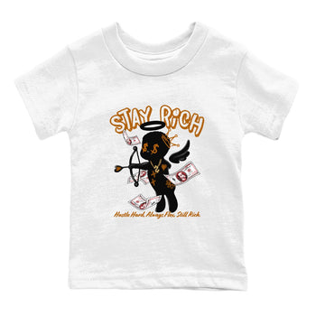 5s Archaeo Brown shirts to match jordans Stay Rich sneaker match tees Air Jordan 5 Archaeo Brown match shoes to clothes SNRT Sneaker Tees Youth Baby White 2 tee
